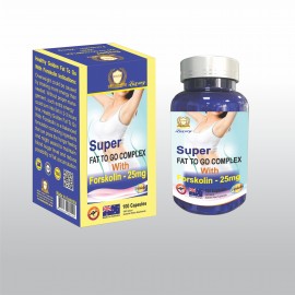 TPBVSK: Super Fat to go Complex with Forskoline 25mg 100 viên - Giúp giảm cân nhanh cho dáng thon da đẹp 100v